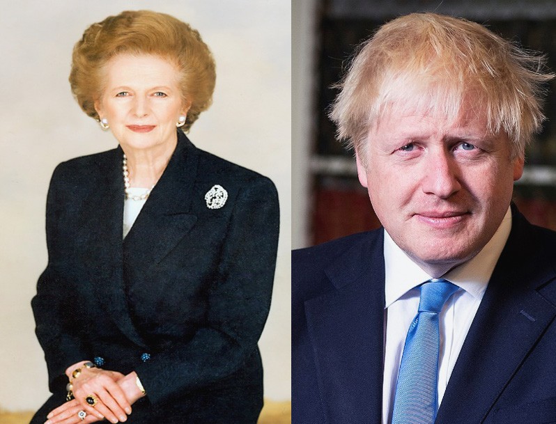 Margaret Thatcher & Boris Johnson